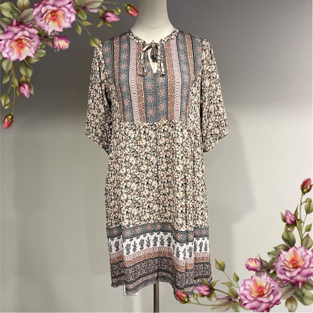 Knox Rose western country style long sleeve dress‎ size XS